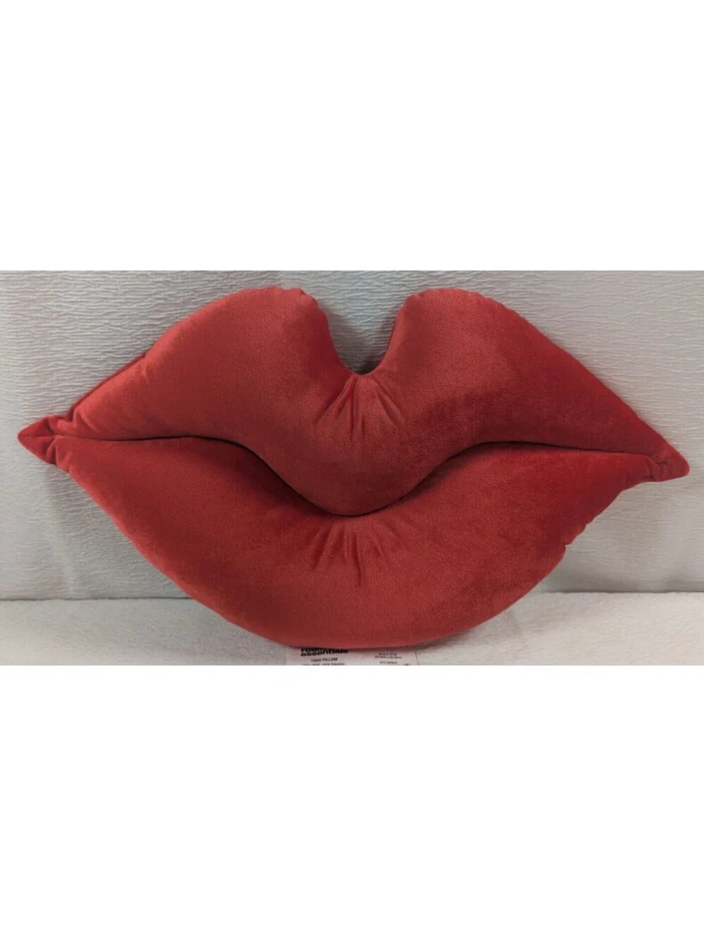 Room Essentials - Red Velour - LIPS - Toss Pillow - 10 Inch x 17 Inch